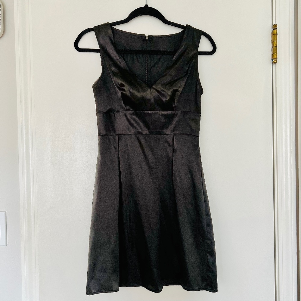 Black Vintage Silk Elegant LBD dress